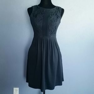 roman navy lace dress